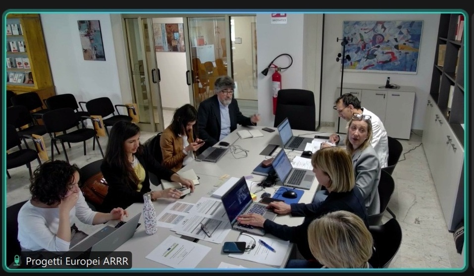 foto screen stanza riunione da videocamera